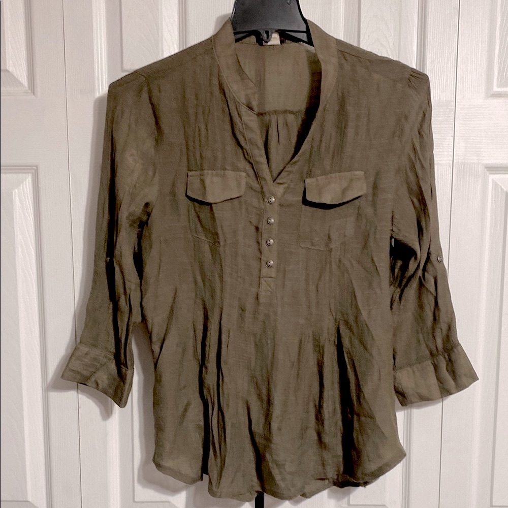 Cocomo woman's smock top blouse shirt size SMALL